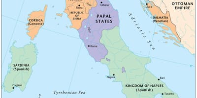 Mapa da Itália renascentista