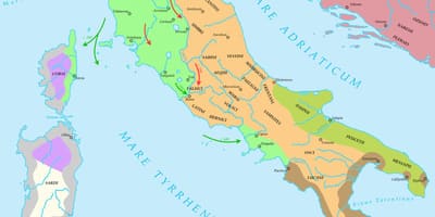 Mapa da Itália antiga