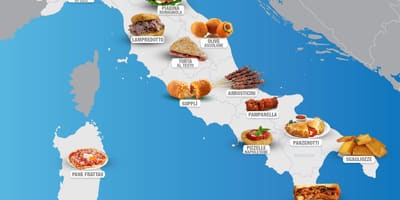 Mapa de itlay alimentos