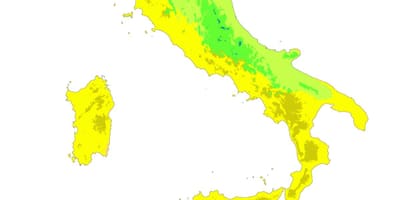 Mapa da Itália-clima