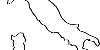 Mapa da Itália desenho