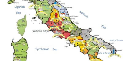 Turismo de itália mapa