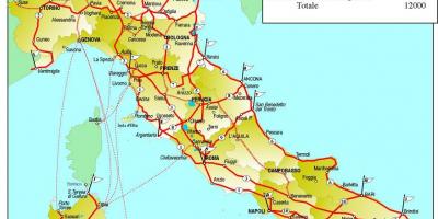 Mapa da Itália moto