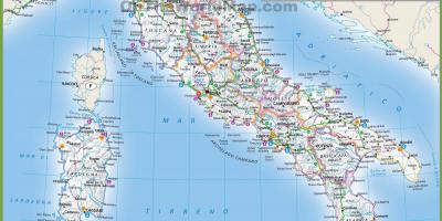 Mapa da Itália transporte